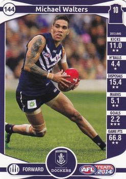 2014 Team Zone AFL Team #144 Michael Walters Front